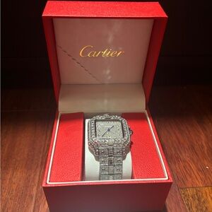 Iced Cartier watch